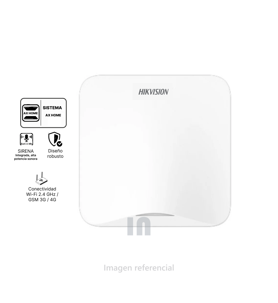 Kit de Alarma Inalámbrico Hikvision AX HOME DS-PA201PS-KIT-16WB