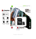 Tarjeta MicroSD Kingston Canvas Select Plus 128GB Class 10 UHS-I 100MB/s con Adaptador SD