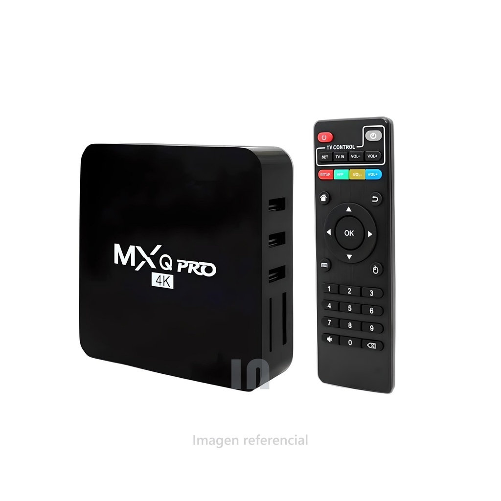 Convertidor tv box MXQ 4K pro, procesador Amlogic S905 Quad-Core Cortex A53 28nm Processor 2.0GHz, memoria ram de 2gb, rom 16gb, hdmi 2.0.,negro.