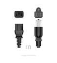 Cable Poder 5mts 14AWG toma a tierra enchufe plano 25AMP 250v