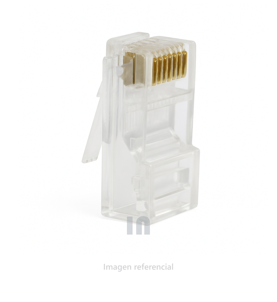 CONECTOR PLUG SATRA RJ-45 CAT 5, 24AWG, 26AWG UL 94V-02.