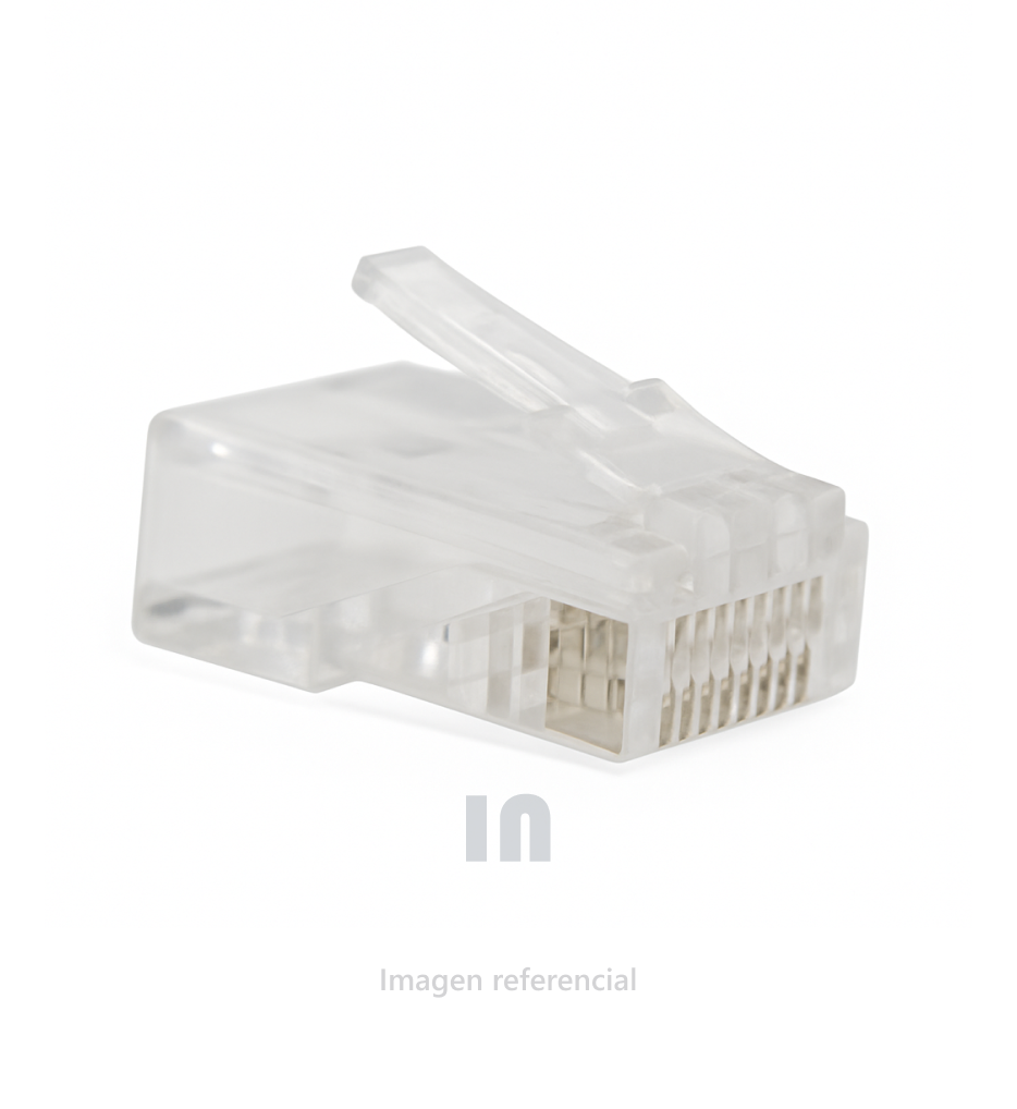 CONECTOR PLUG SATRA RJ-45 CAT 5, 24AWG, 26AWG UL 94V-02.