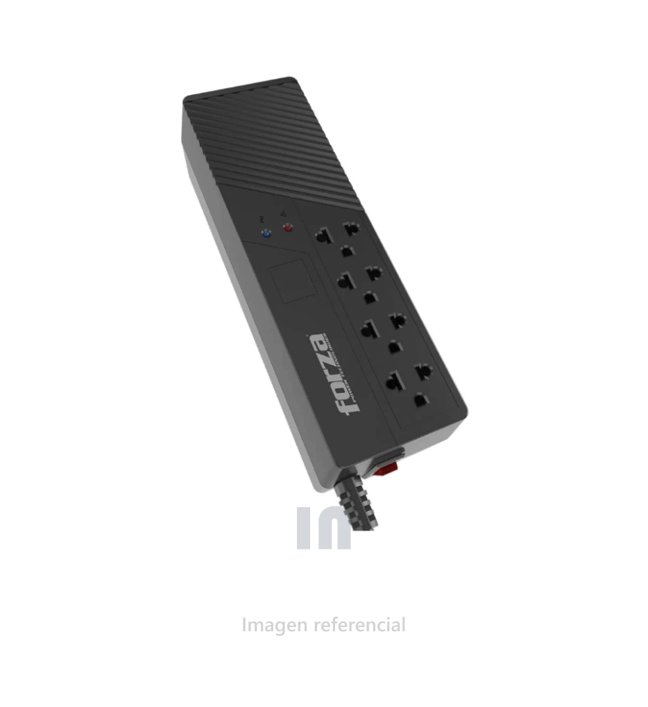 Estabilizador Forza FVR-1012 1000VA – 500W | 4 Tomas 220V | Protección Avanzada