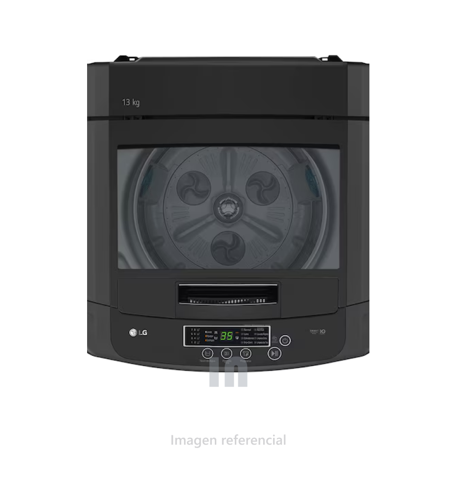 Lavadora LG de 13 kg WT13BPBK carga superior Smart Inverter con TurboDrum™, negro 