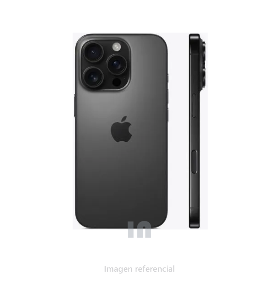 iPhone 16 Pro Max, 6.9", 256GB, 8GB RAM, Cámaras 48MP, 12MP, 12MP, A18 Pro Bionic, 33 h Batería.