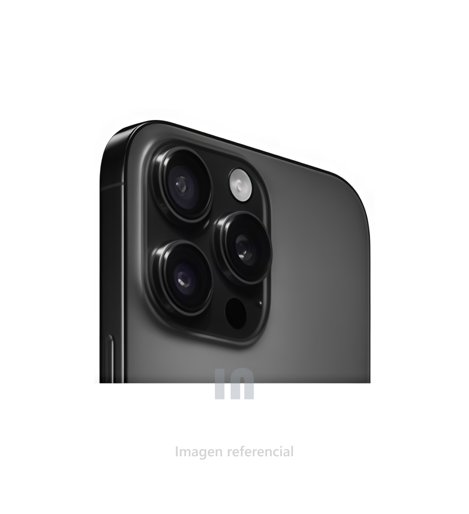iPhone 16 Pro Max, 6.9", 256GB, 8GB RAM, Cámaras 48MP, 12MP, 12MP, A18 Pro Bionic, 33 h Batería.