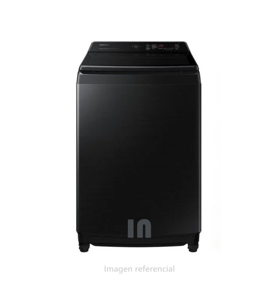 Lavadora SAMSUNG Carga Superior 19 Kg WA19CG6886BV, pantalla led, tambor de acero inoxidable, Negro.