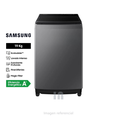 Lavadora Samsung panel led WA19CG6441BD 19KG, tambor diamante, 10 niveles de agua, gris, negro caviar.