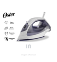 Plancha de Vapor Ligera Oster GCSTBS3802-053, 1200W, Gris