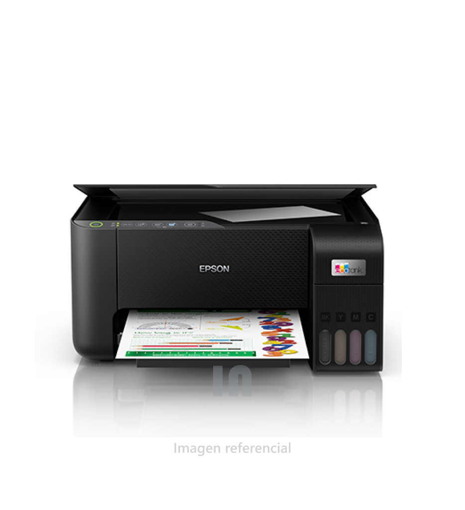 Impresora Multifuncional Epson EcoTank L3250 con Wi‑Fi. Impresora, Escáner y Copiadora | USB 2.0 & Wi‑Fi Direct Rinde hasta 4500 pág. negro / 7500 color | Botellas sin derrames, Resolución 5760 × 1440 dpi | Fotos sin bordes 10 × 15 cm