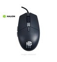 MOUSE GAMER HALION HA-M204 RGB 6 BOTONES, CABLE DE 1.5MT, NEGRO.