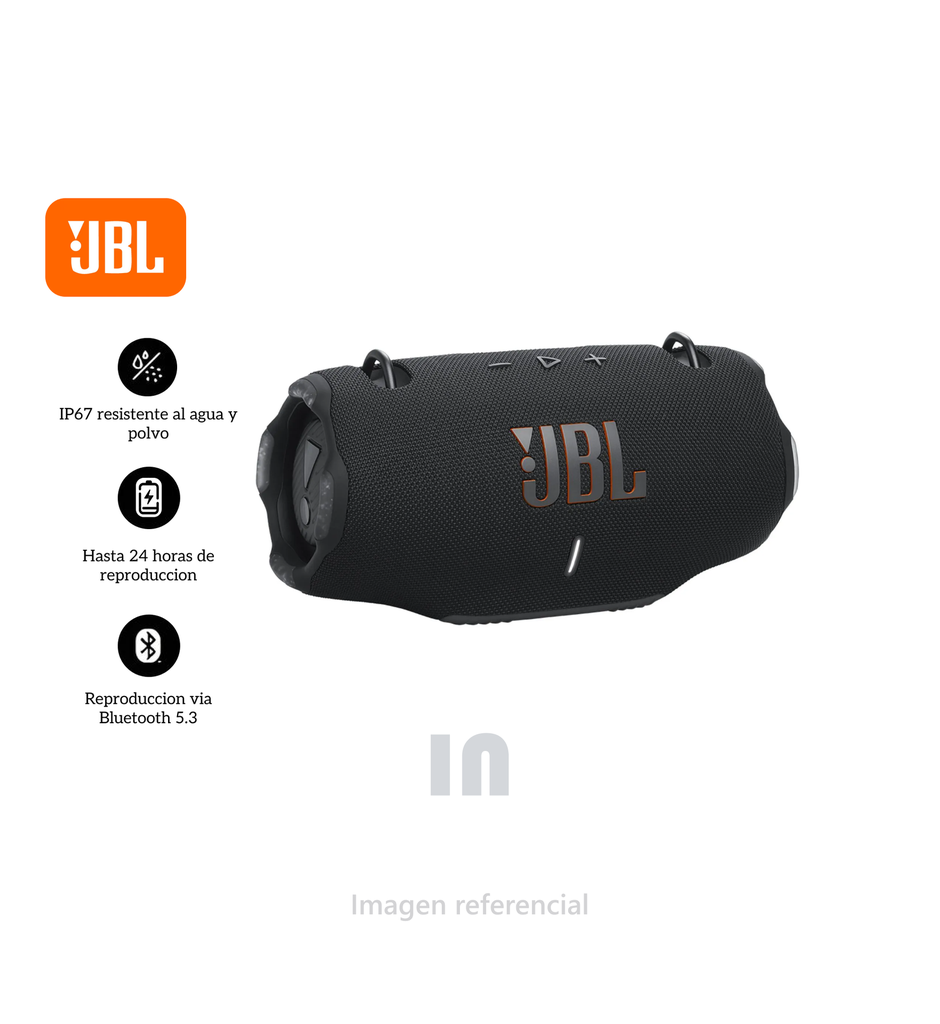 Parlante Bluetooth JBL Xtreme 4, 100W, IP67, 24 horas de reproducción. 