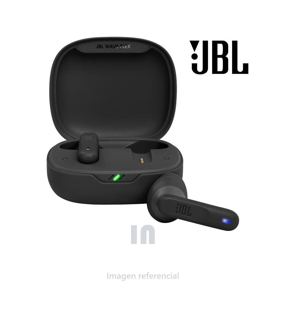 Audífonos JBL In-Ear Wave Flex Bluetooth, Control Táctil, 32 Horas de Batería.