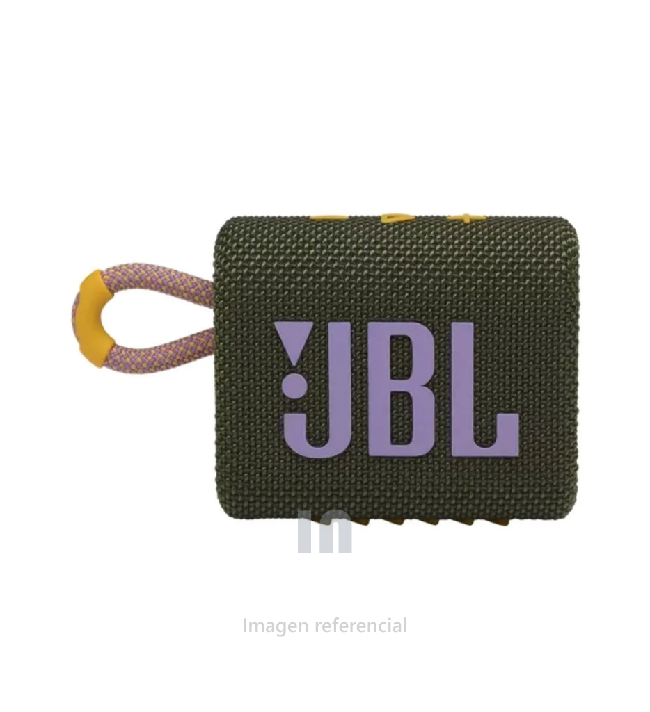 Parlante Bluetooth JBL GO 3 – Portátil, Resistente al Agua y Polvo IP67, Bluetooth 5.1, 5h de Reproducción, Recargable