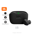 Audífonos bluetooth True Wireless JBL Wave Buds resistente al agua IP54 duración máx. 32 horas con estuche de carga, negro.