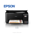 Impresora Multifuncional Epson EcoTank L3210 – 3 en 1: imprime, copia y escanea, sin cartuchos: hasta 4 500 pág. negro / 7 500 pág. color con las tintas incluidas, resolución 5 760 × 1 440 dpi y velocidad ISO 10 ppm negro / 5 ppm color, Tecnología Heat‑Free MicroPiezo, tanque frontal compacto EcoFit y conectividad USB 2.0  