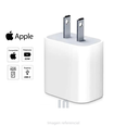 Cargador de pared Apple tipo USB-C, 1 puerto, 20W, blanco.