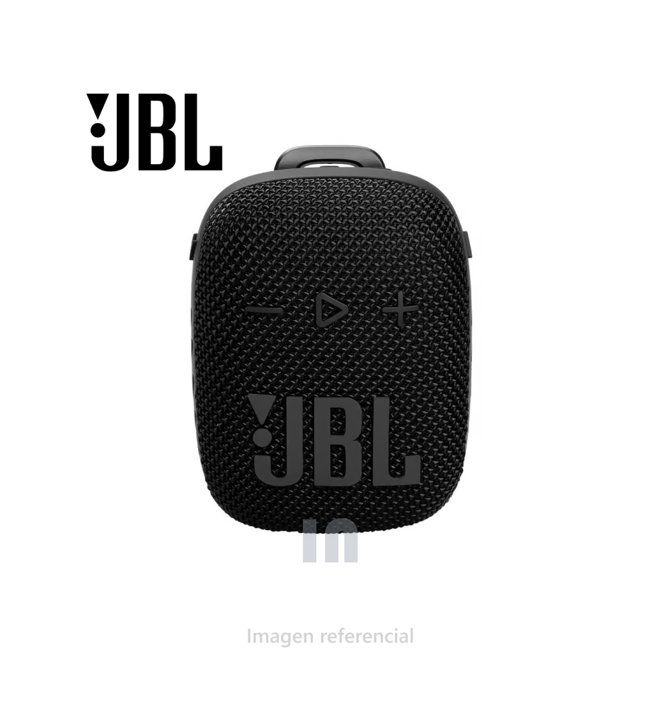 Parlante bluetooth JBL Wind 3S potencia 5W, resistente al agua IP67, hasta 5 horas de reproducción, negro.