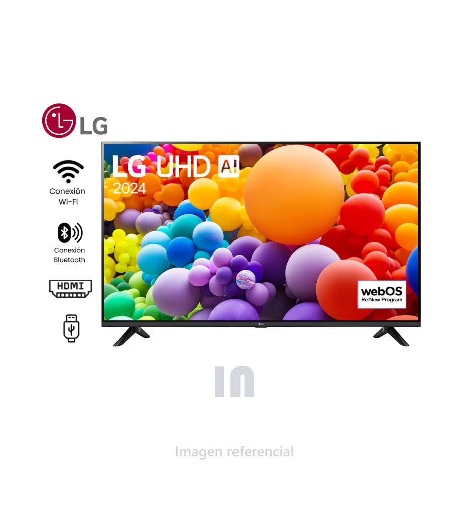 Smart TV LG 50" 4K UHD LED 50UT7300PSA – webOS, ThinQ AI, HDR10, Modelo 2024 