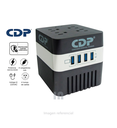 CDP ESTABILIZADOR DE VOLTAJE RU-AVR604i 600VA/300W 4 SALIDAS 4 PUERTOS USB, COLOR NEGRO, VOLTAJE DE SALIDA: 220VAC (215 VAC +/ - 12%)