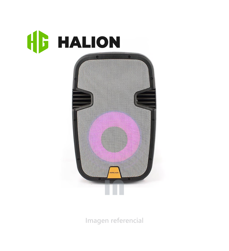 Halion PHA-15MB – Potencia de 2000W, doble micrófono inalámbrico y sonido profesional en cada evento.