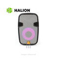 PARLANTE ACTIVO HALION PHA-15MB Woofer, 15Plg, CON BATERIA USB,SD, FM, Bluetooth, 1UHF inalambrico MICRO Power 2000W LED, negro y balanceo, incluye 2 micrófonos.