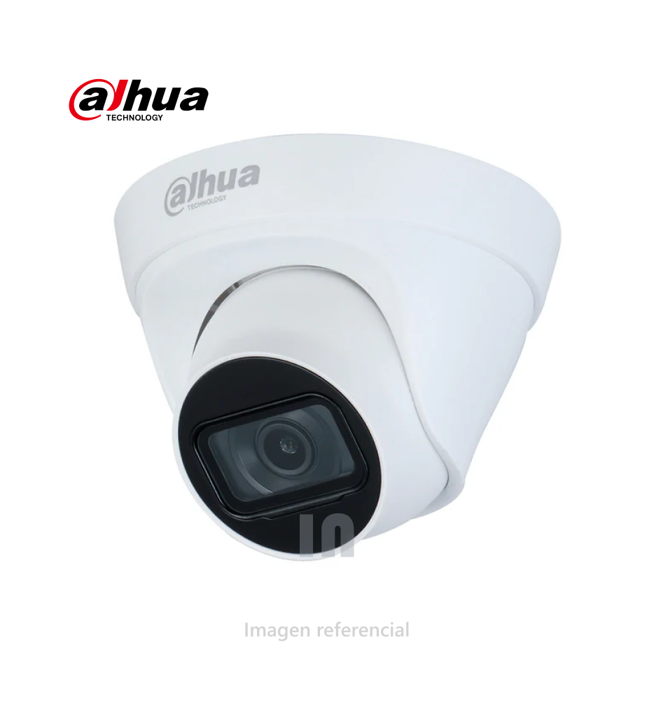Cámara de Seguridad IP DAHUA IPC-HDW1230T1-S5 POE 2MP, DOMO INTERIOR, Full HD 2.8mm IP67 IR 30m.