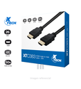 Cable HDMI de 15.24m Xtech XTC-383, resolucion 4K, conectores macho a macho y con conductores de 26 AWG y revestimiento de PVC negro.