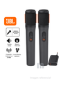 Micrófono inalámbrico JBL PartyBox, 2 micrófonos inalámbricos digitales, batería recargable (20 horas - 700 mAh), voz clara, sonido nítido, conexión estable de 2.4 GHz, compatible con todos los parlantes partybox jbl.