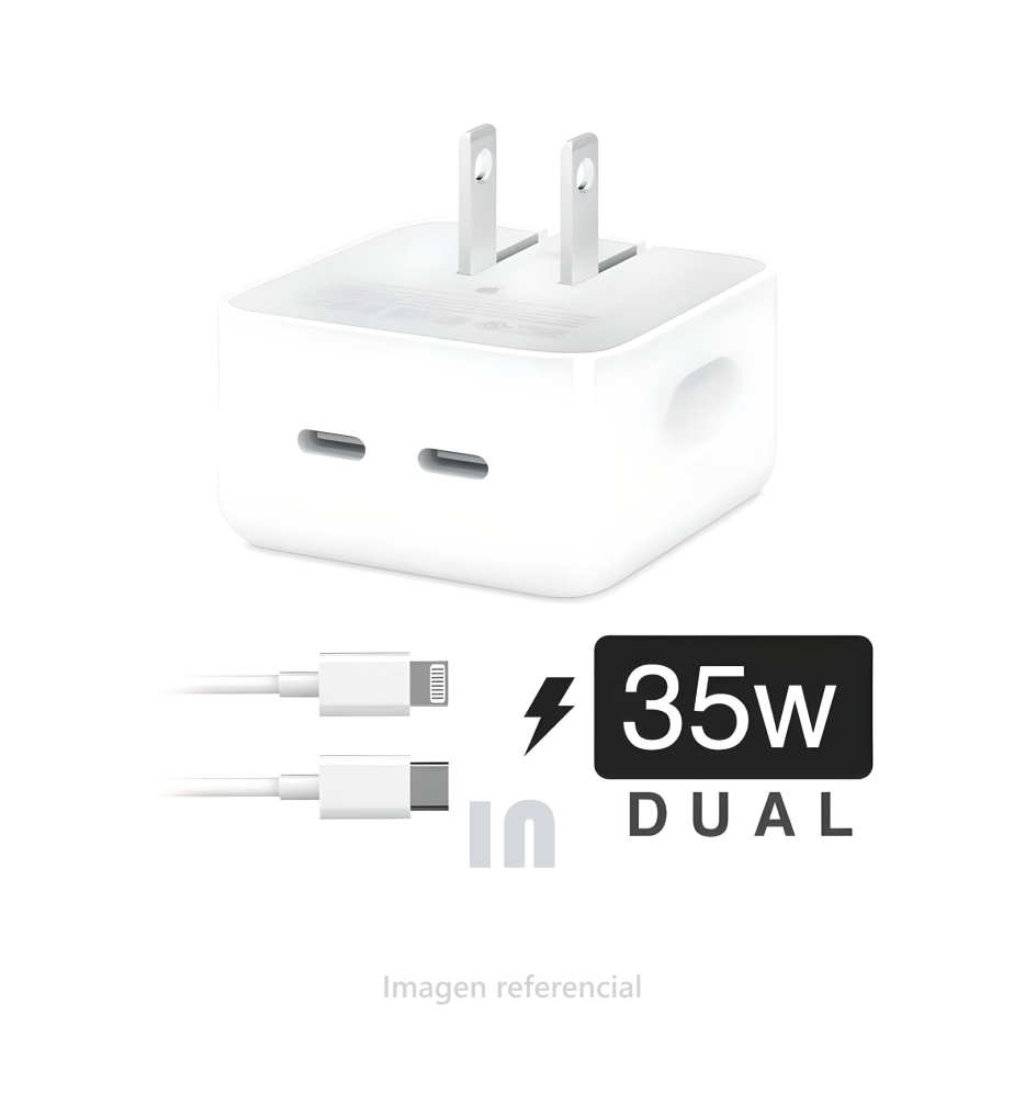ADAPTADOR 35W CARGADOR PARA IPHONE USB-C