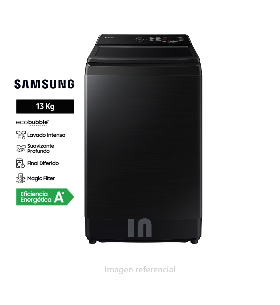 Lavadora SAMSUNG Carga Superior 13 Kg EcoBubble WA13CG5441BV.
