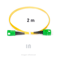 Patchcord Fibra Optica G652D Simplex LSZH 2mm 2 mts SC/APC- SC/APC.