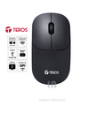 Mouse óptico inalámbrico TEROS TE-1217S, 1000 DPI, receptor USB, 3 botones.