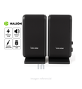 Parlante USB 2.0 para computadoras Halion HA-S800, 10W, Jack 3.5mm, Negro.