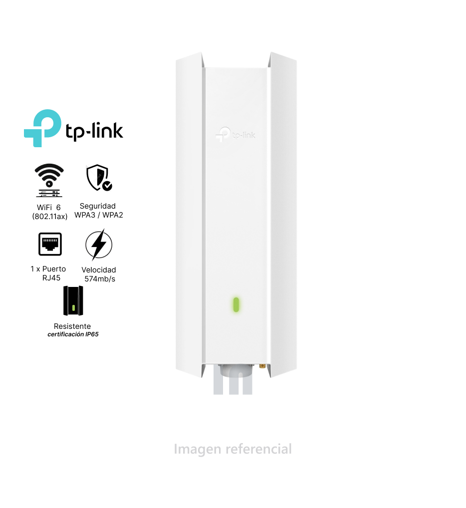 ACCES POINT TP-LINK AX1800 WIFI6 574MBPS-1201MBPS PN EAP623-OUTDOOR HD.