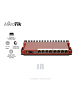 RouterBoard MikroTik L009UiGS-RM, 1 puerto SFP+ 2.5GB, 8 puertos gigabit, 8GB, accesorios para rack incluidos. RouterOS L5.