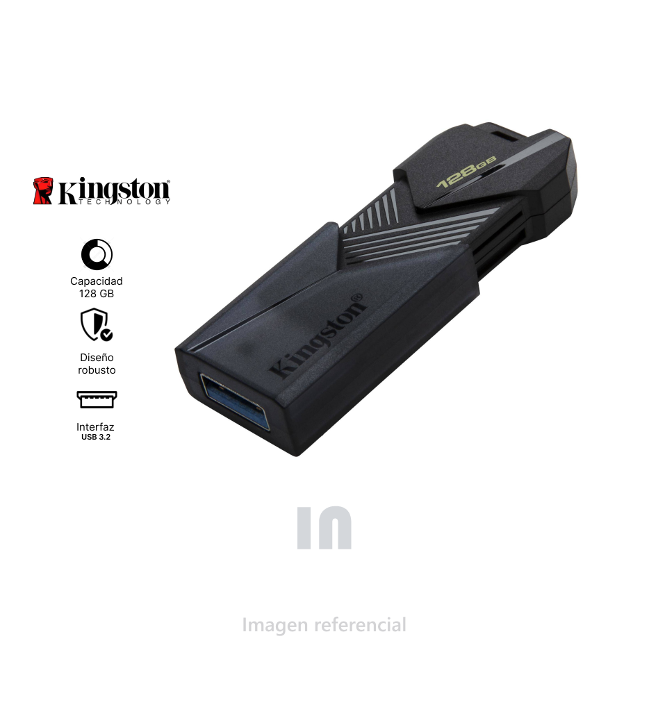 Memoria USB 3.2 DTXON/128GB, Kingston DataTraveler Exodia Onyx