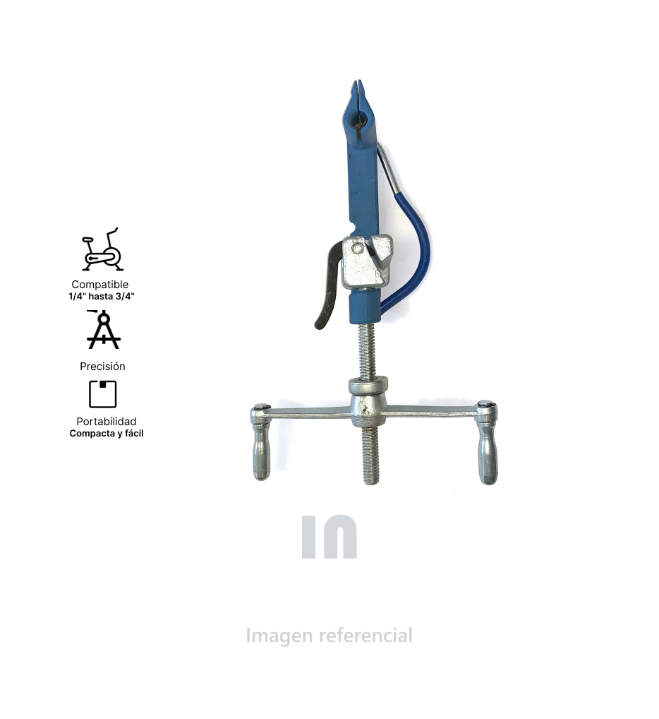 MAQUINA ENSUNCHADORA T001-COOL-TOOL P/CINTA 1/4 HASTA 3/4/ISO.