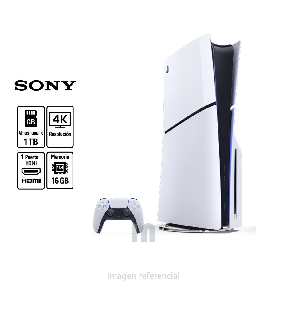 Consola Sony PlayStation 5 con Lectora  Blu-ray. CFI-2015 – 1TB SSD, Incluye Control Inalámbrico DualSense