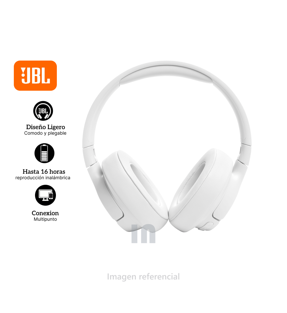 Audífonos Bluetooth JBL Wave Beam 2, True Wireless, Cancelación de Ruido, Multipunto, Hasta 40h con Estuche de Carga 