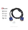 Cable vga de 1.8m, cabeza azul (GP-080( 1.8M)), negro azul.