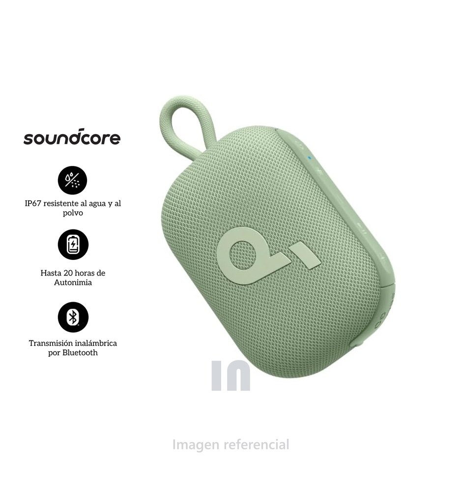 Parlante Soundcore by Anker Select 4 Go Bluetooth Speaker, 20h IP67- A31X1161