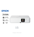 Proyector portátil Epson EpiqVision FH02 Full HD, altavoz integrado, smart streaming inalámbrico, 3000 lm, 300", control por voz, USB A/C.