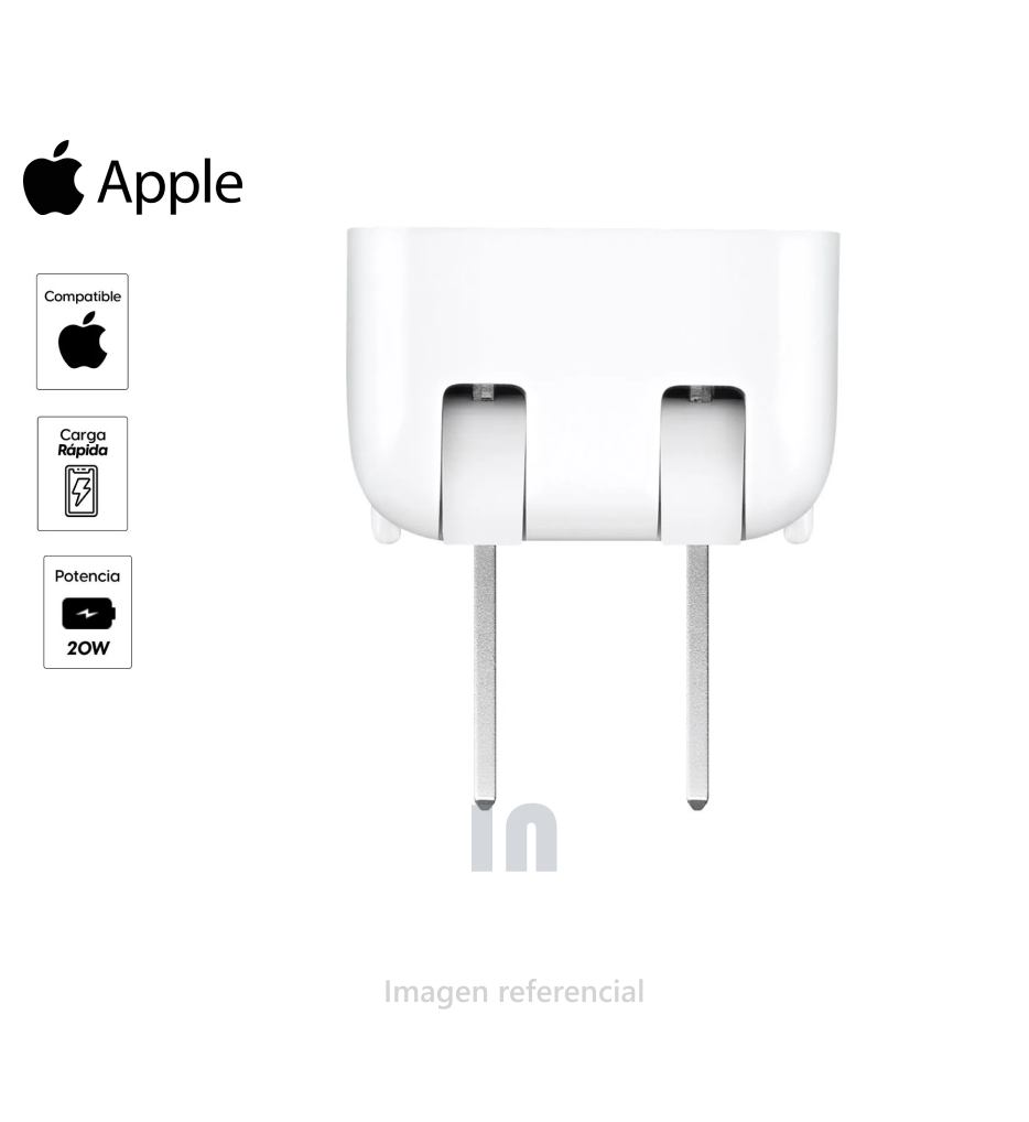 Adaptador Universal Apple blanco, viajero.