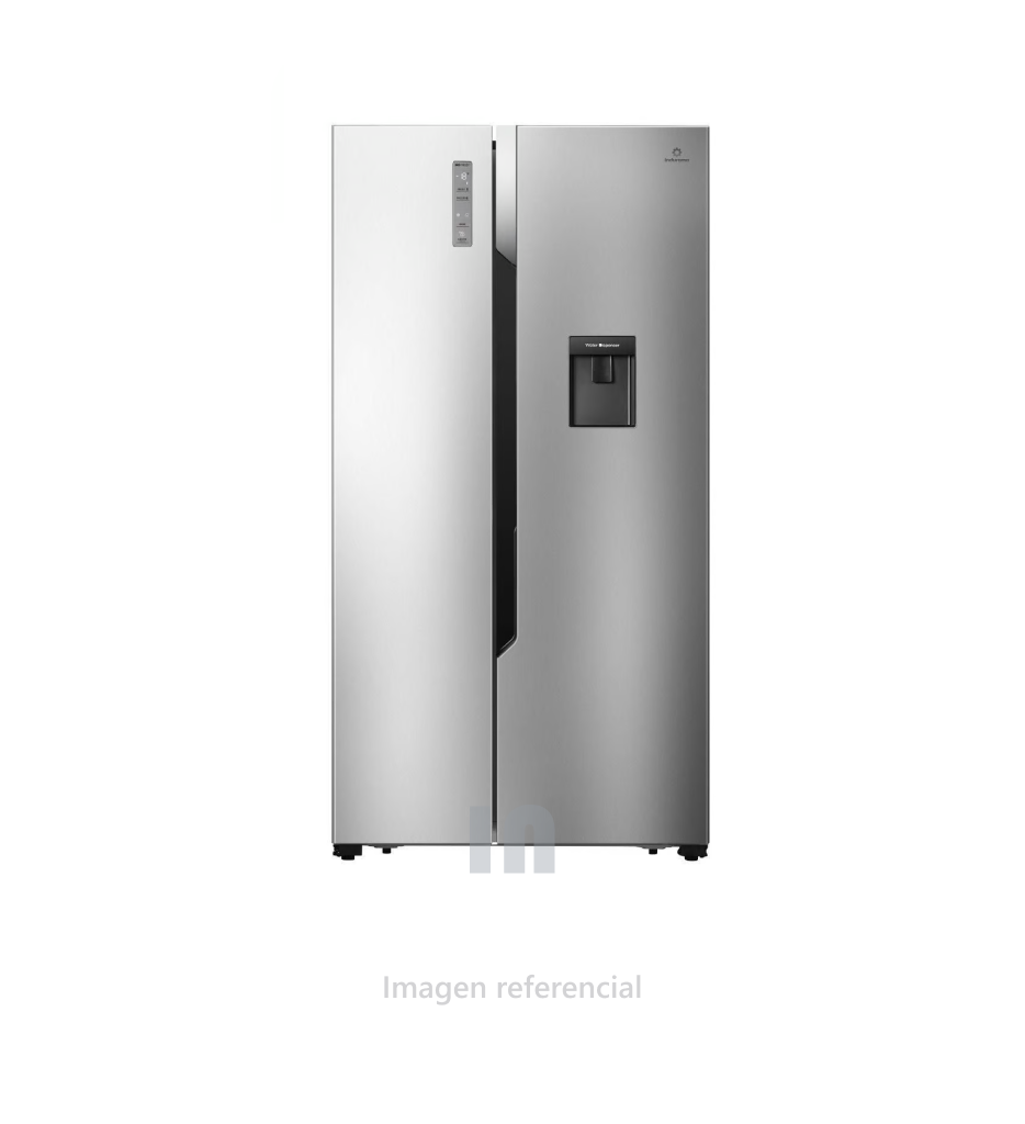 Refrigeradora Indurama 508LT Side by Side RI-788DI Croma, templado, 170w, 4 cajones, 8 bandejas.