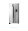 Refrigeradora Indurama 508LT Side by Side RI-788DI Croma, templado, 170w, 4 cajones, 8 bandejas.