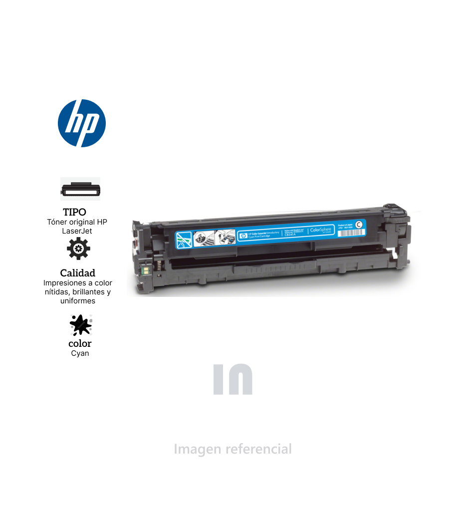 Tóner HP CB541A (125a) Original l.j.1215/1515 Cyan.