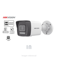 Cámara de seguridad IP HIKVISION DS-2CD1043G2-LIU, 4MP tubo 2.8mm IR30 audio luz híbrido inteligente Acusense.
