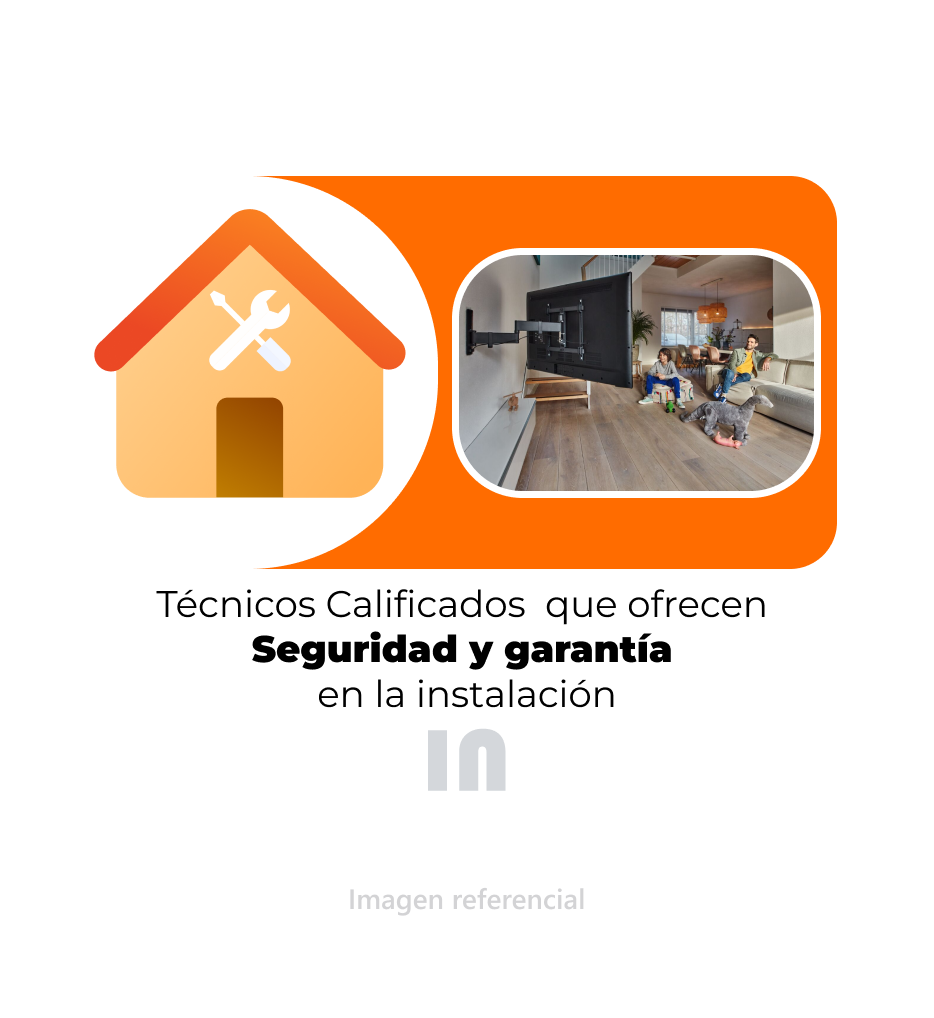 Servicio de instalación y Configuración de TV a Domicilio en Mueble o Rack.