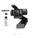 Logitech C920S HD Pro – Cámara Web Full HD 1080p con Autoenfoque, Corrección de Luz y Audio Estéreo
